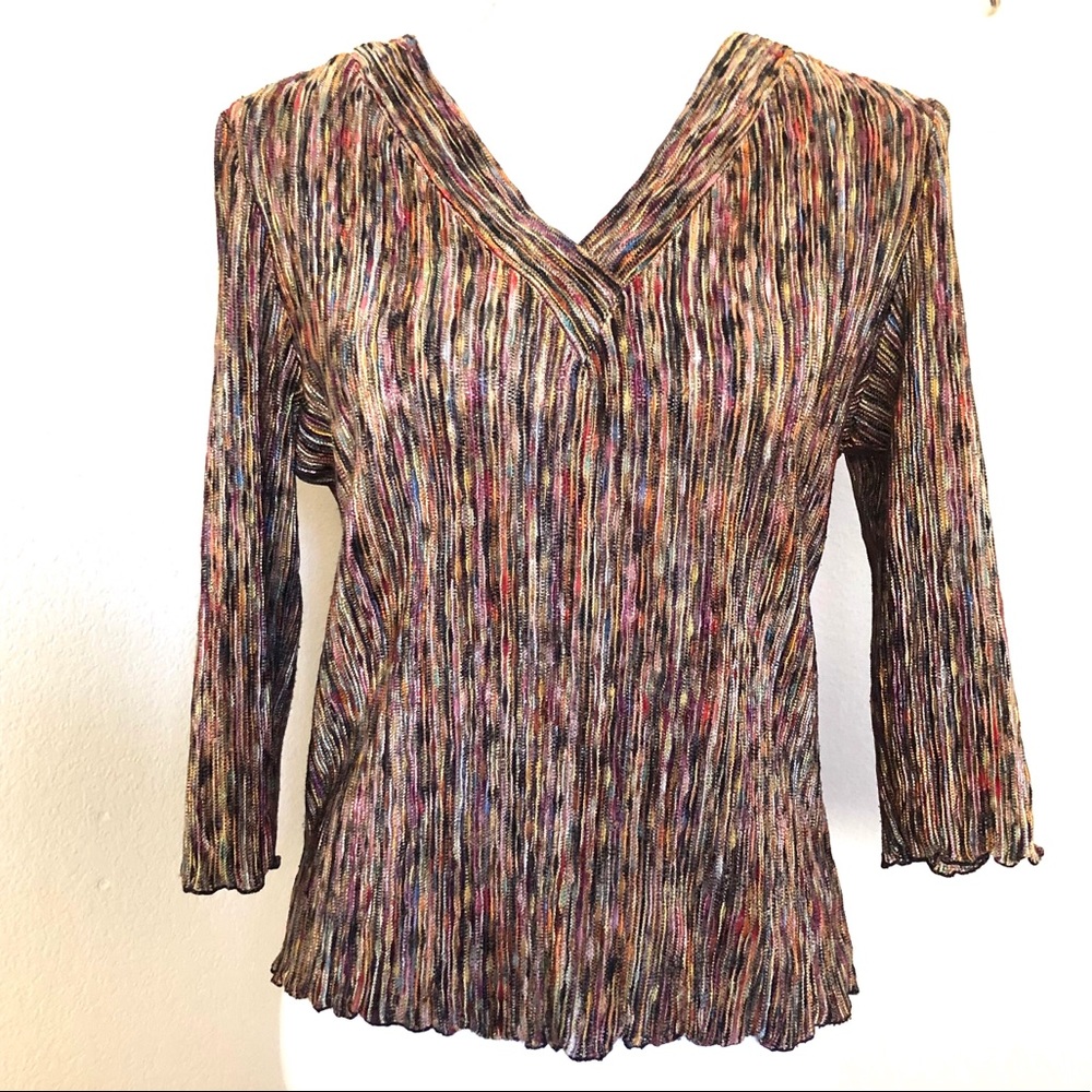 Tribal | Metallic Multicolor Top XL
